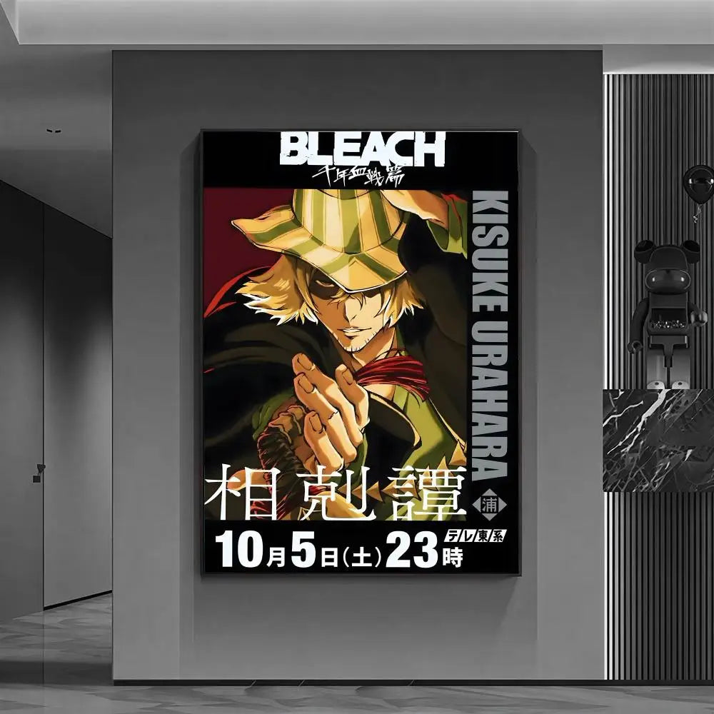 b-BLEACHs classic comics hot Poster Versatile HD Waterproof Wall Art Self-Adhesive Decor for Any Space Ideal Gift