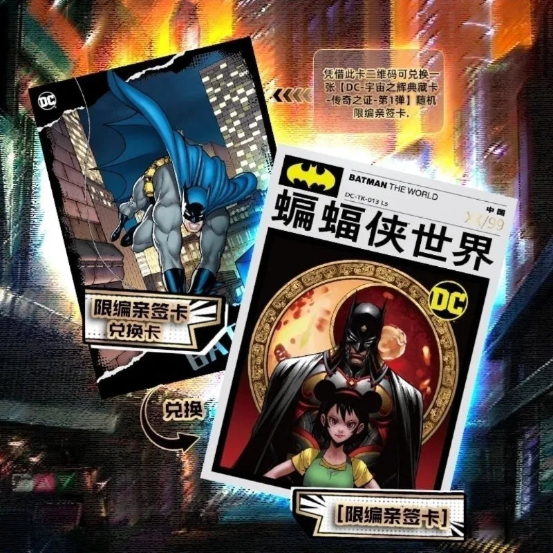 KAYOU Genuine DC Comics Collection Card The Radiance of The Universe Vol.1 2  Batman The Flash Superman Anime for Fans Toy Gift