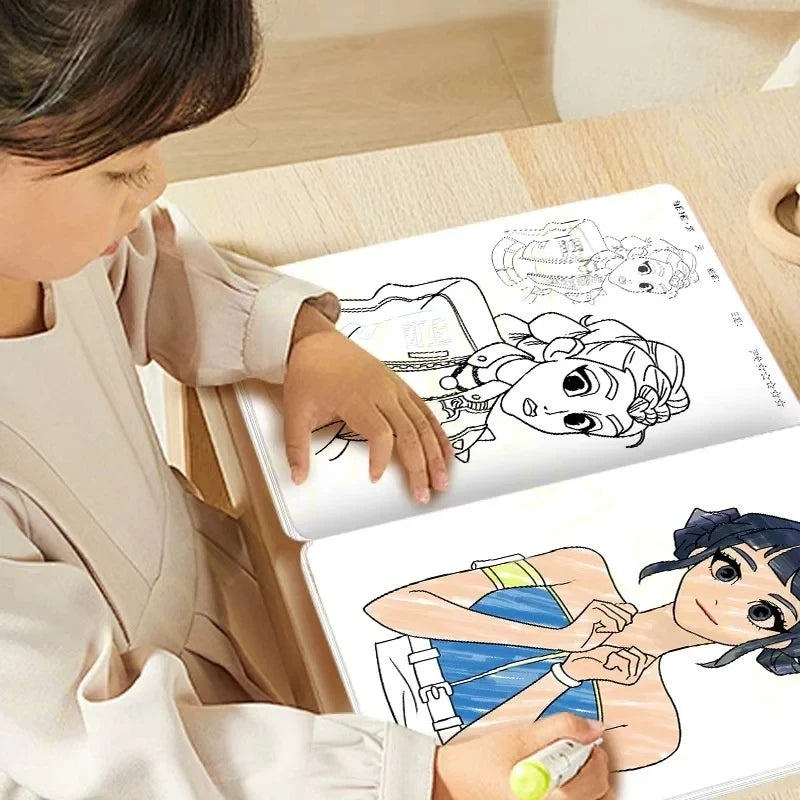 2026 New Coloring Books Anime Cartoon Line Drawing Childrens Sketch Picture Book Kids Birthday Gift Christmas Gift