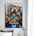 M-My Hero Academia Anime Poster Wall Art Print Poster Decorative Mural Home Decor Gift Unframed