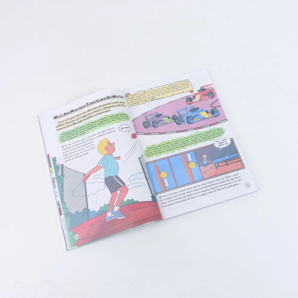 comic form to teach mathematics, physics, and chemistry knowledge, designed to stimulate interest in learning