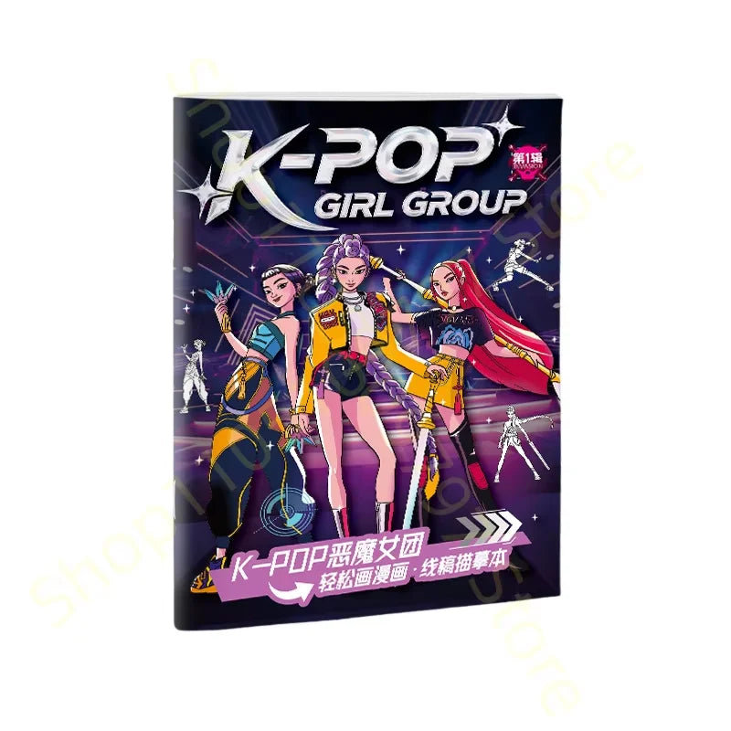 2026 New Coloring Books Anime Cartoon Line Drawing Childrens Sketch Picture Book Kids Birthday Gift Christmas Gift