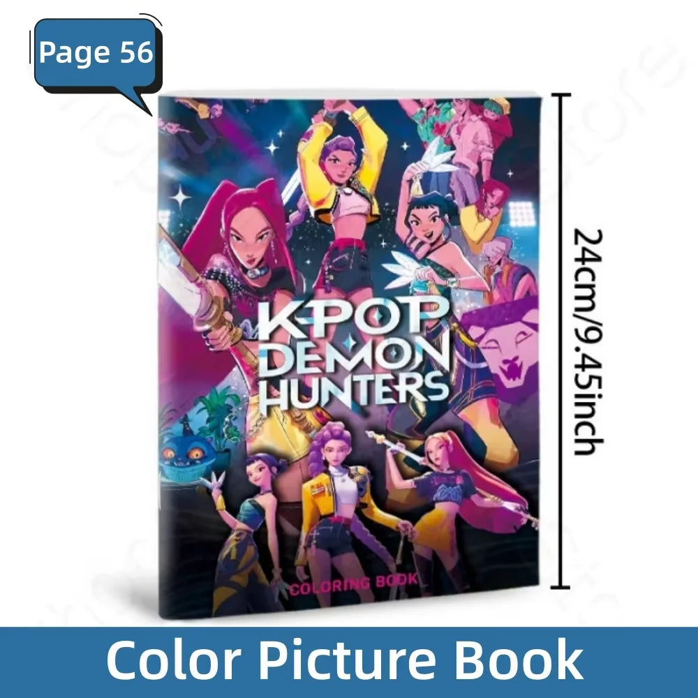 2026 New Coloring Books Anime Cartoon Line Drawing Childrens Sketch Picture Book Kids Birthday Gift Christmas Gift
