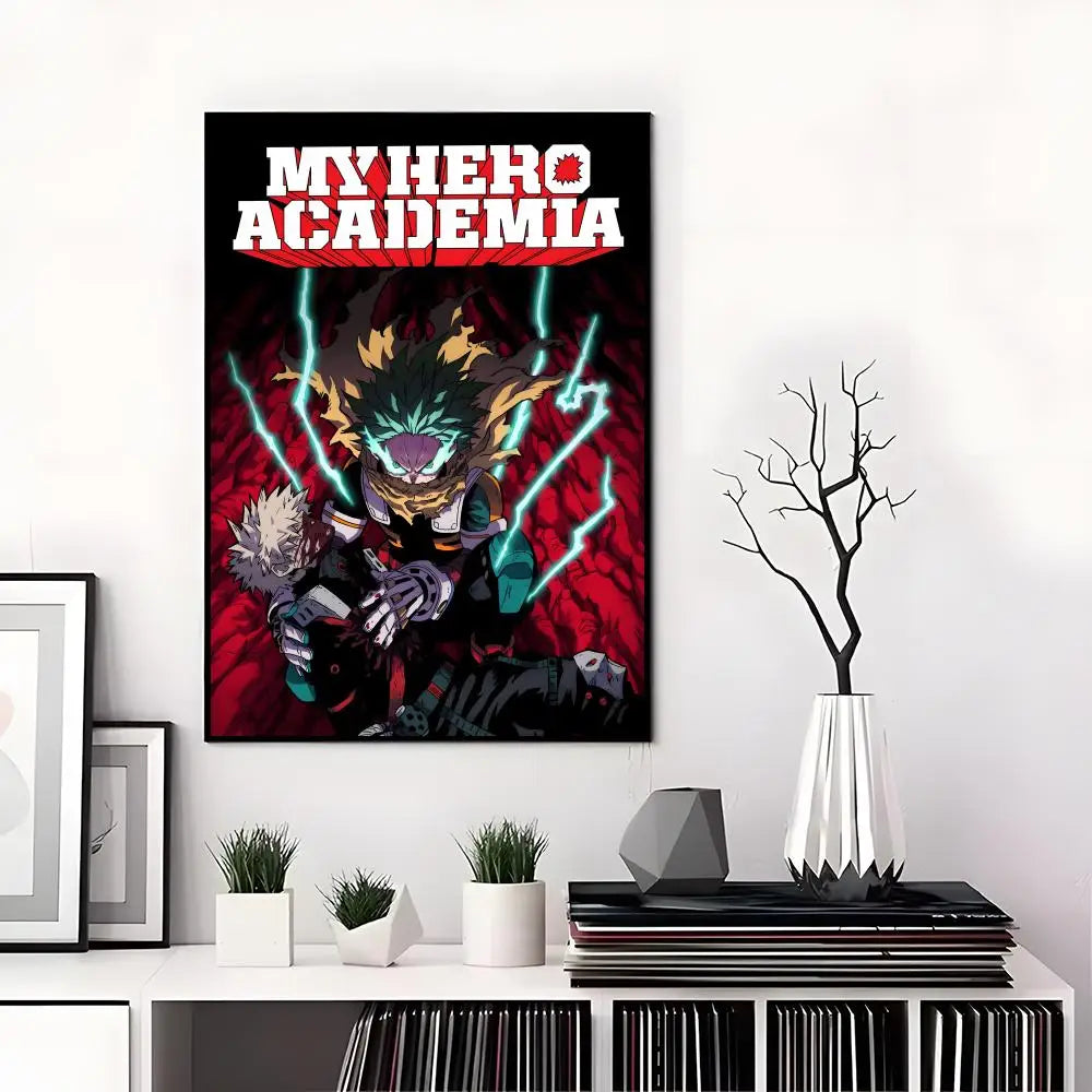 M-My Hero Academia Poster High-definition  poster stickers, suitable for bedroom, living room, home decoration