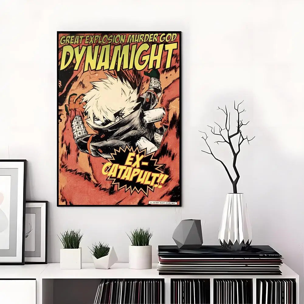 M-My Hero Academia Poster High-definition  poster stickers, suitable for bedroom, living room, home decoration