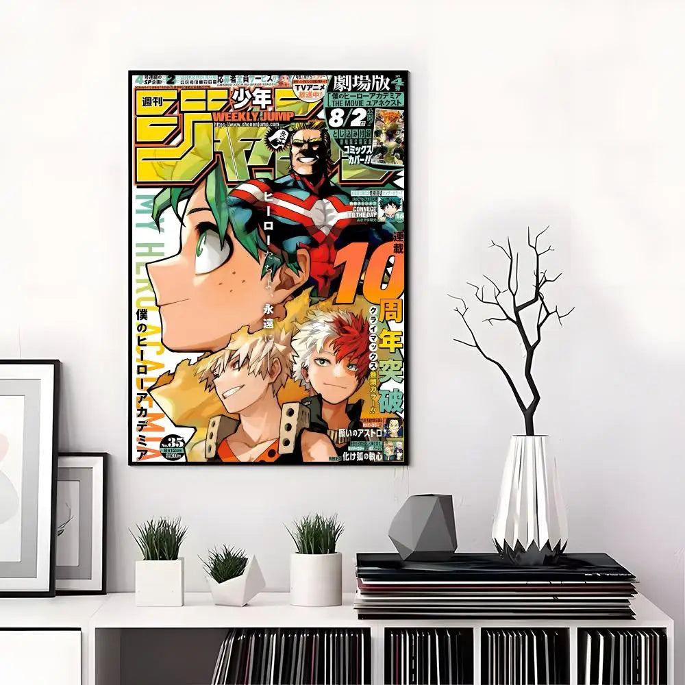 M-My Hero Academia Poster High-definition  poster stickers, suitable for bedroom, living room, home decoration