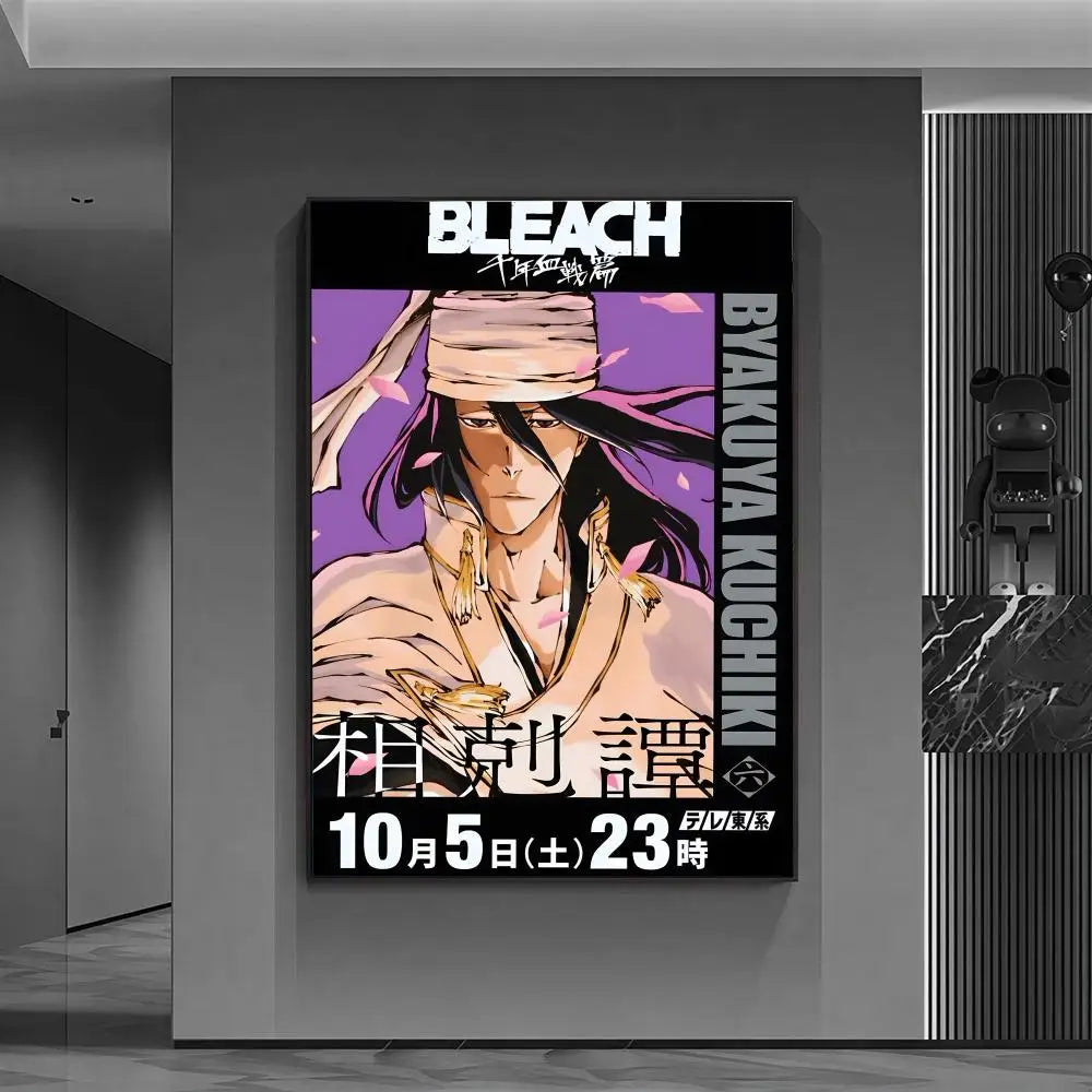 b-BLEACHs classic comics hot Poster Versatile HD Waterproof Wall Art Self-Adhesive Decor for Any Space Ideal Gift