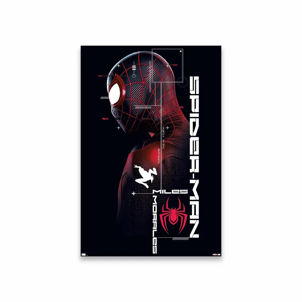 Spider Man  Comics Poster Superhero Cartoon Movie Art Diamond Painting The Amazing Spider Man Prints Bedroom Decoration