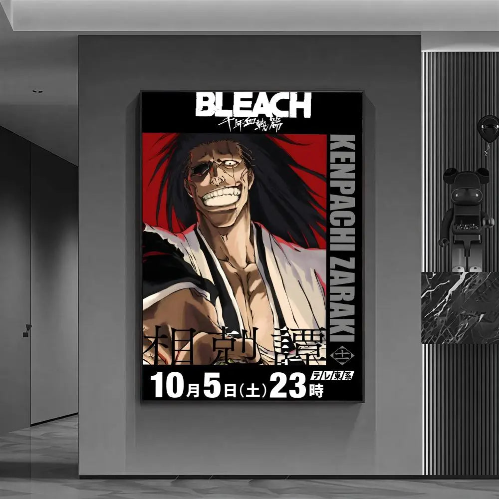 b-BLEACHs classic comics hot Poster Versatile HD Waterproof Wall Art Self-Adhesive Decor for Any Space Ideal Gift