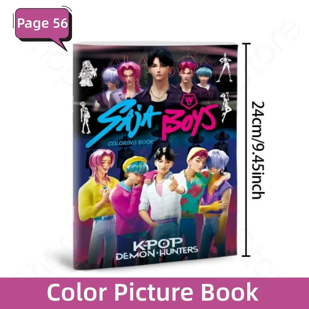2026 New Coloring Books Anime Cartoon Line Drawing Childrens Sketch Picture Book Kids Birthday Gift Christmas Gift