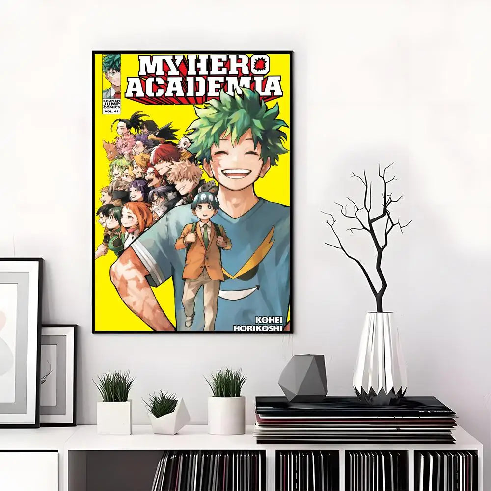 M-My Hero Academia Poster High-definition  poster stickers, suitable for bedroom, living room, home decoration